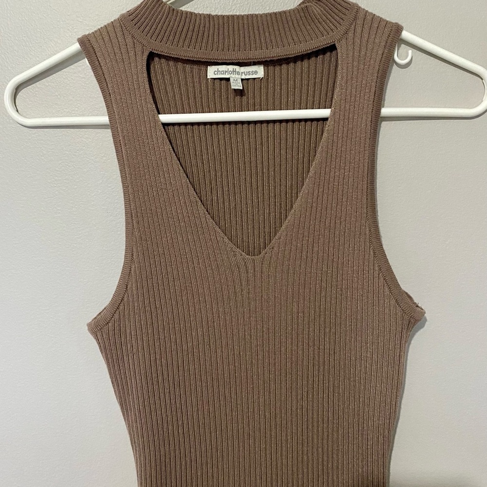✨Host Pick✨Charlotte Russe Rib Knit Cutout Dress